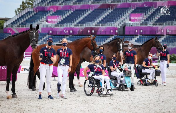 US Para Dressage Team at Tokyo Paralympics First Horse Inspection
