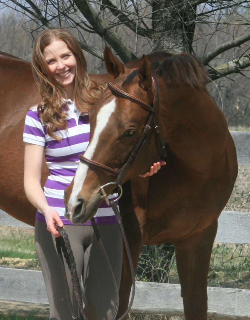 Barn Banter episode 14 guest Christine Olsen with her horse
